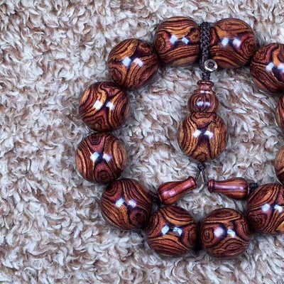 鼎藏 海南黃花梨野生料20mm手珠 重量46.5克2