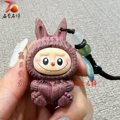 萌力滿分 · 隨身陪伴 【拉布布原木彩繪吊飾】包包掛飾2