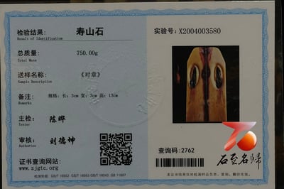 壽山善伯石【生命之源】對章套組 附檢驗證書6