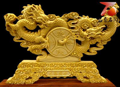 黃楊木精雕＋尚比亞紫檀底座作品 【乾隆盛世】附精美收藏禮盒2