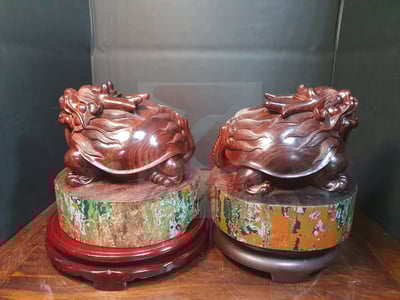 印度小葉紫檀 中子親刻【仁壽龍龜】5