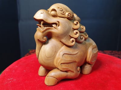 老山檀香-湘工大師手作【饕餮】6