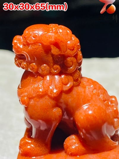 壽山硃砂芙蓉體【獅印】6