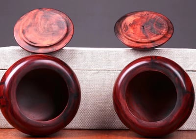 印度小葉紫檀【圍棋罐/茶葉罐】6