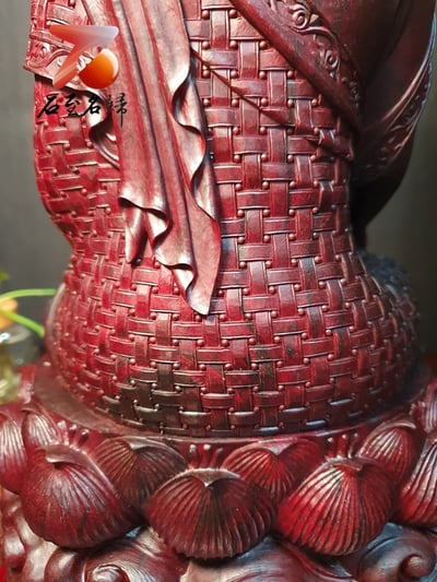 印度小葉紫檀清刀款 木雕狀元親工大作【藥師佛】4