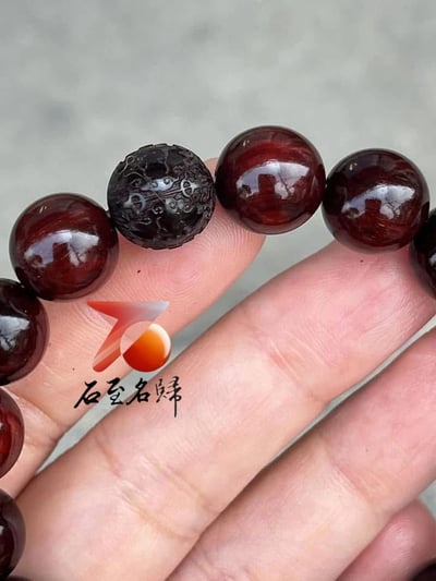 天然 印度小葉紫檀玻璃底老料 高油高密12mm手珠【福在眼前款/素珠款】4