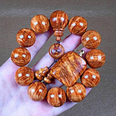 海南黃花梨手珠20mm(附鑑定書)1