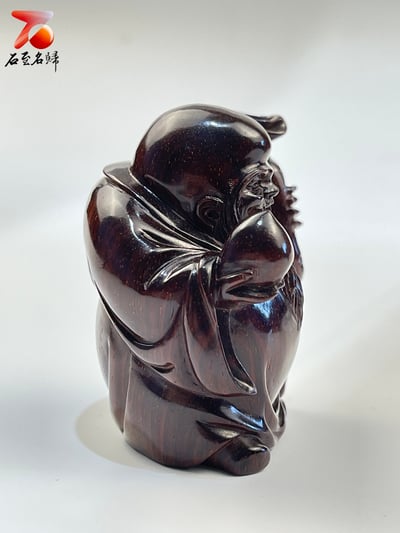 印度小葉紫檀高油密二膘材質 【福祿壽】13