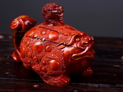 印度小葉紫檀【招財金蟾-把把壺/把把胡】4