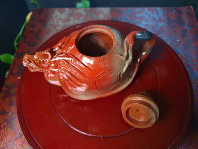 精選壽山石工藝品【龍龜壺】5