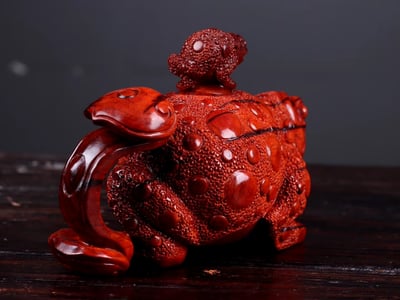 印度小葉紫檀【招財金蟾-把把壺/把把胡】2