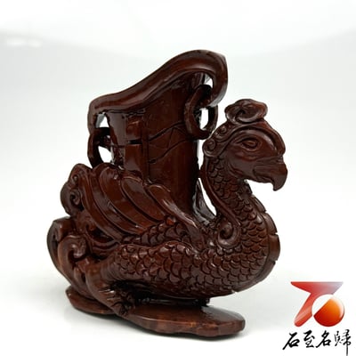 壽山石純手工精雕鳳凰擺件【鳳舞祥瑞】富貴天成・典藏雅器2