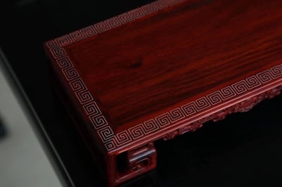 印度小葉紫檀老料製作【案上雲煙／座几】3