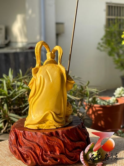 石至名歸 台灣現貨 實體店鋪 精選黃楊木擺件 美猴王擺件 生肖猴【大聖歸來】附精美收藏禮盒4