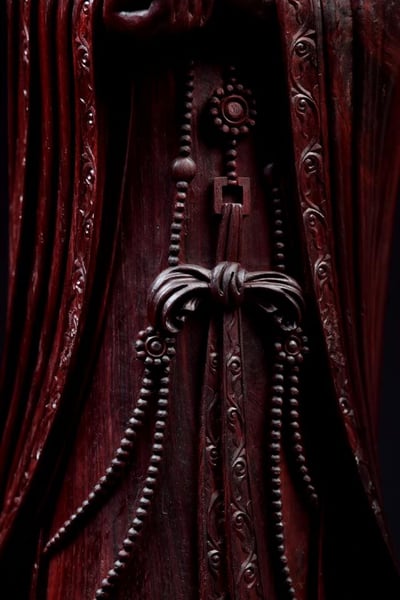 印度小葉紫檀 清刀名師作品【媽祖】9