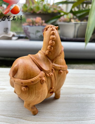 雲南大葉黃楊木 唐風餘韻【唐馬】4