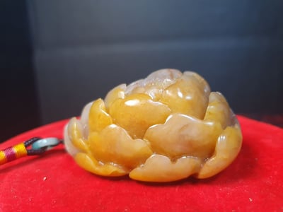 壽山石系列手把件【花開富貴】1