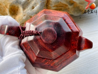 印度小葉紫檀 湘工手作 【滿瘤疤八角壺】5