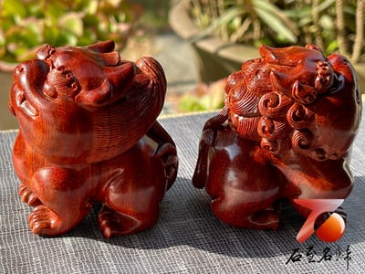 印度小葉紫檀高油密二膘料製 【Q版貔貅】3