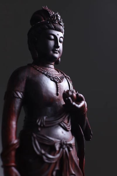 印度小葉紫檀【持蓮觀音】3