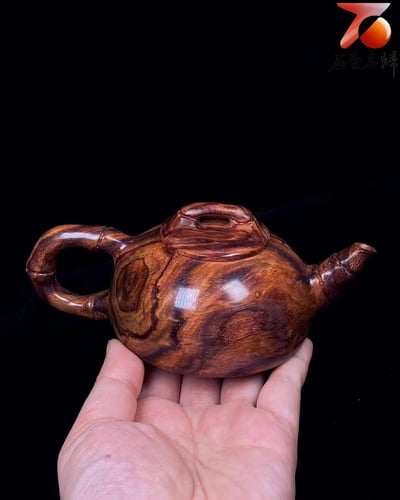 海南黃花梨野生料【把把壺（福）】重量188.7公克3