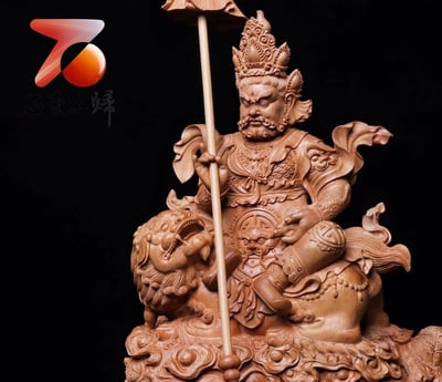 印度老山檀香  名師作品【財寶天王】7