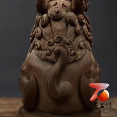 石至名歸 台灣現貨 印度老山檀香極品陰沉黑肉料【貔貅印章】6