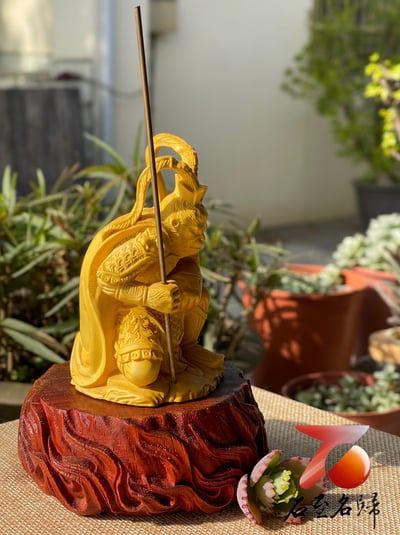 石至名歸 台灣現貨 實體店鋪 精選黃楊木擺件 美猴王擺件 生肖猴【大聖歸來】附精美收藏禮盒5