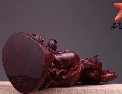 印度小葉紫檀【戲獅達摩】7