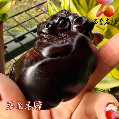 天然 印度小葉紫檀高油密帶金星樹心料 湘工手作【牛納祥雲】4