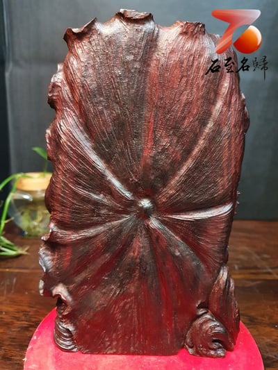 印度小葉紫檀一木手工雕【座蓮如意觀音】3