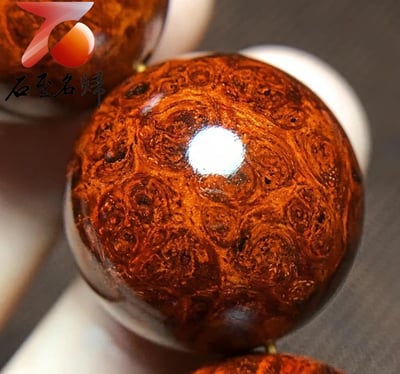 印度小葉紫檀老料 整顆瘤疤精品限量五串12