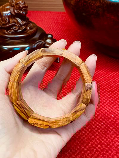 海南黃花梨手排 極品佛珠手串1