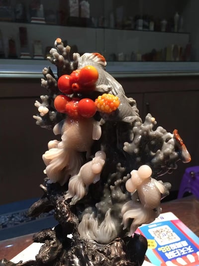 寮國高山五彩石【金玉滿堂1】4