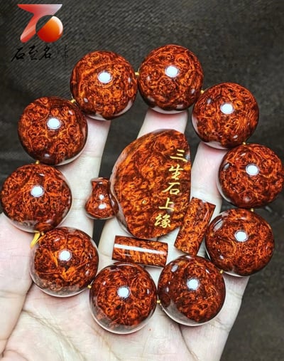 最美的紋路詮釋印度小葉紫檀纓子瘤疤【三生石上緣】1