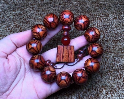 海南黃花梨野生料19.5mm手珠3