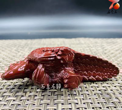 壽山肅山石【朱甲開祥-穿山甲】王逸文老師純手工雕刻5