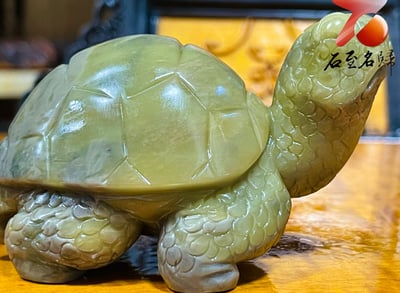 江西芙蓉石純手工雕烏龜 【大地之上-陸龜】張志方老師作品4