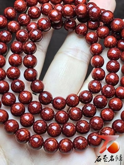 印度小葉紫檀滿魚鱗帶金星6mm x 108顆手串8