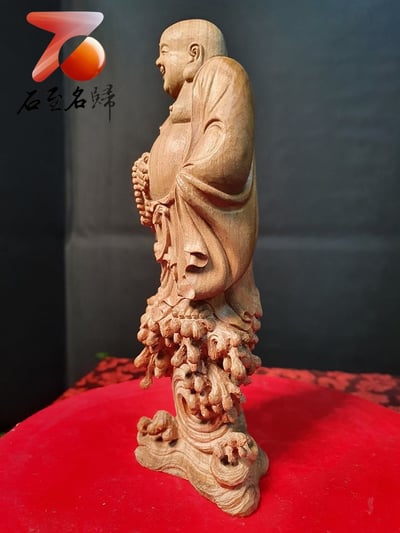 印度老山檀香黑肉手作【自在歡喜佛】3