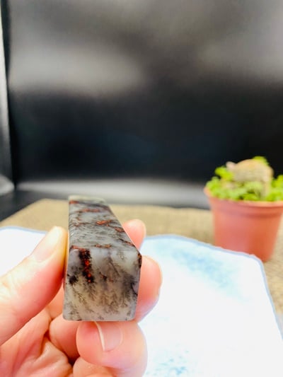 羊脂玉水草雞血章5