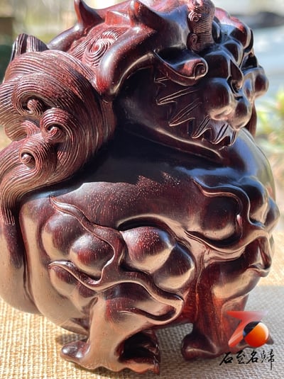 印度小葉紫檀 高油密料【招財貔貅】12