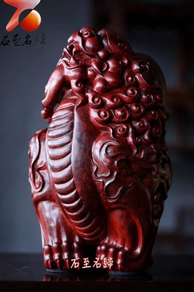 天然 印度小葉紫檀｜鎮宅聚財重器【滿瘤疤-大貔貅】5