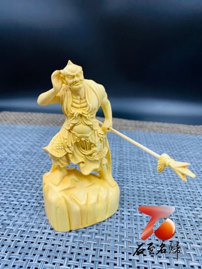 黃楊木精雕作品【千里眼與順風耳套組】2