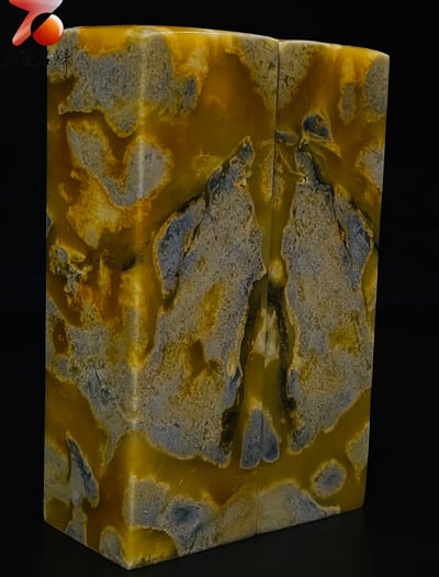 浙江青田石【蝴蝶】對章套組 附檢驗證書3