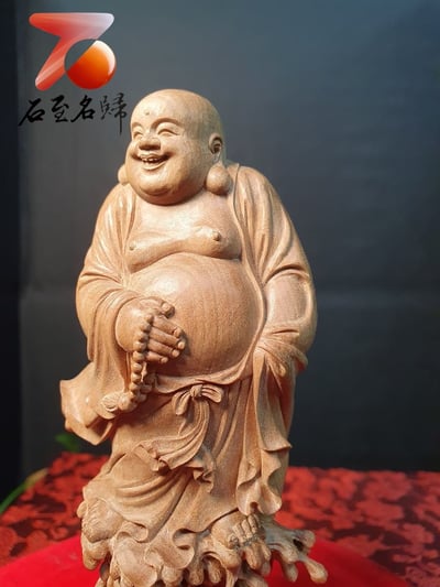 印度老山檀香黑肉手作【自在歡喜佛】2