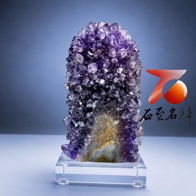 天然 烏拉圭精品收藏級紫晶花｜柱狀原礦擺件3