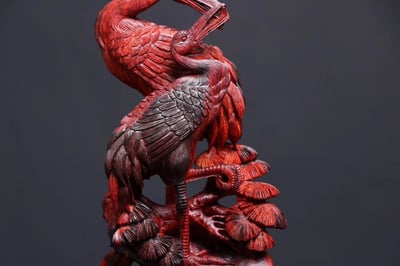 印度小葉紫檀【松鶴延年】3