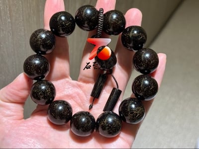 正宗印度小葉紫檀極品鏡面質感 超爆滿星18mm手珠 附精美收藏禮盒+盤玩袋+盤玩手套2