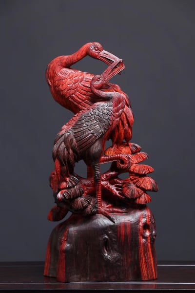 印度小葉紫檀【松鶴延年】6